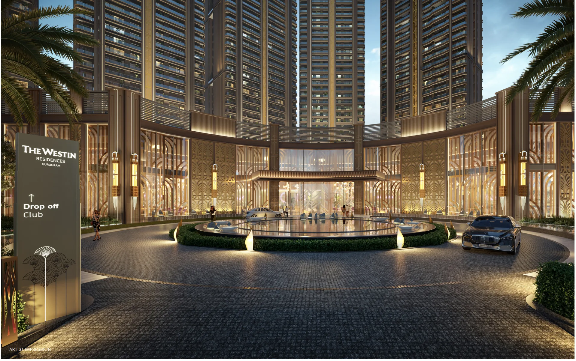Westin Residences arrival drop-off